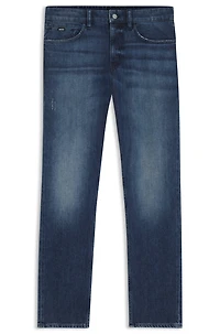 Delaware blue slim-fit jeans mechanical-stretch denim