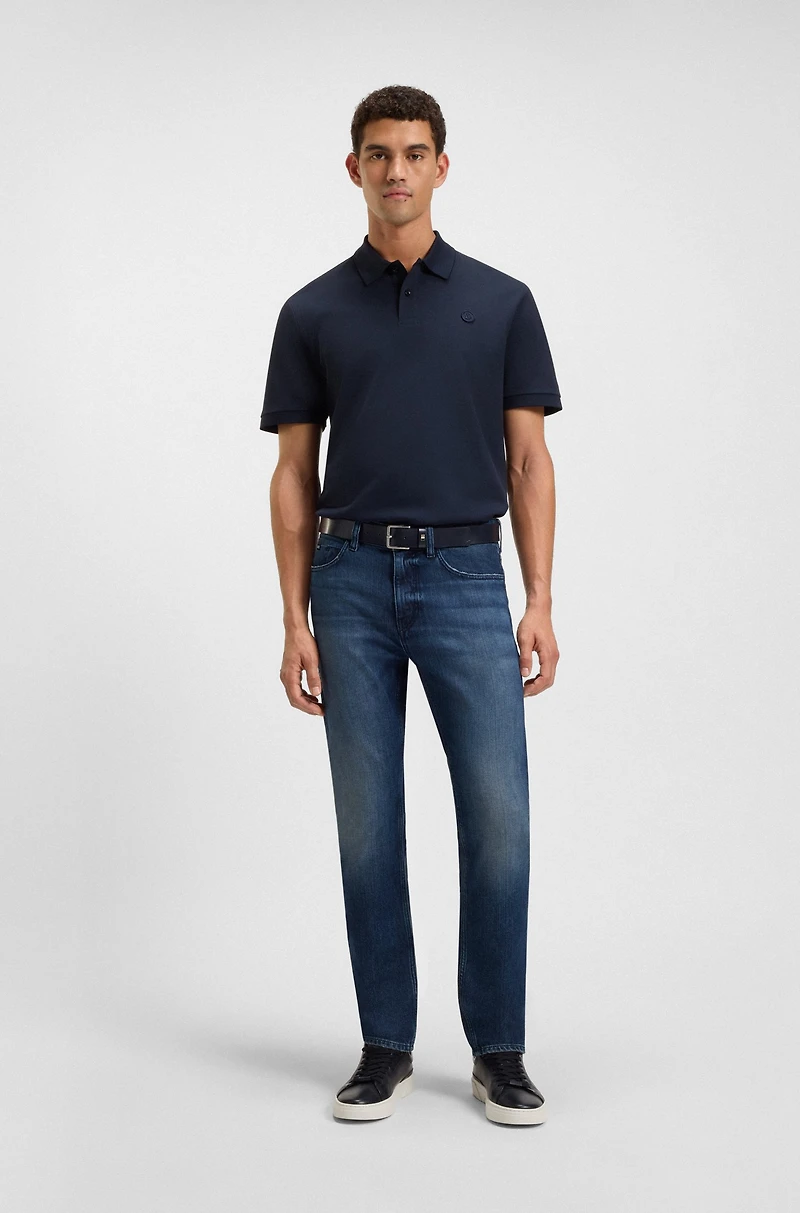 Delaware blue slim-fit jeans mechanical-stretch denim