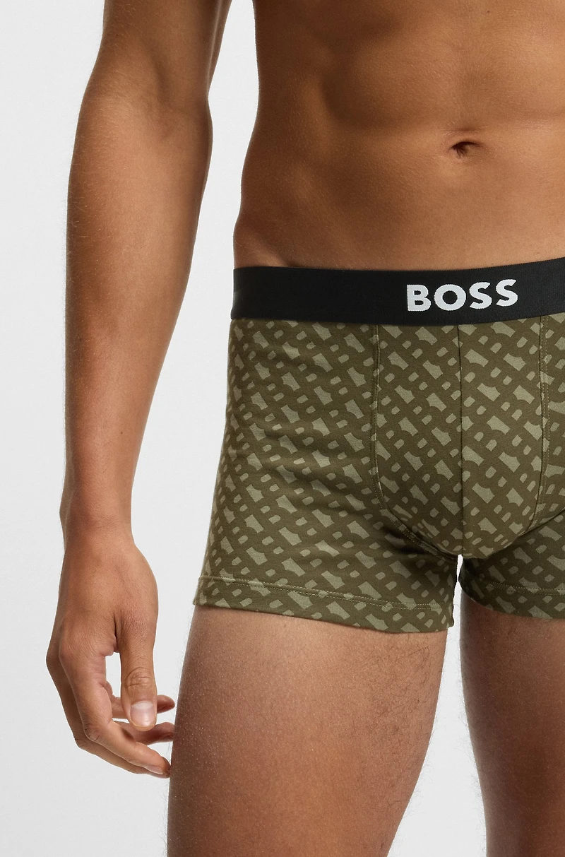 Three-pack of stretch-cotton trunks