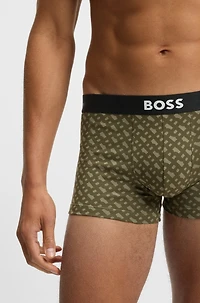 Three-pack of stretch-cotton trunks
