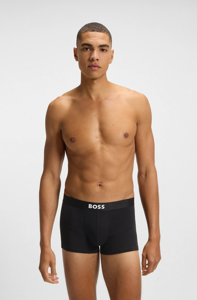 Three-pack of stretch-cotton trunks