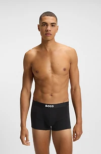 Three-pack of stretch-cotton trunks