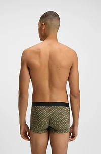 Three-pack of stretch-cotton trunks