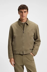 Denim jacket melange cotton