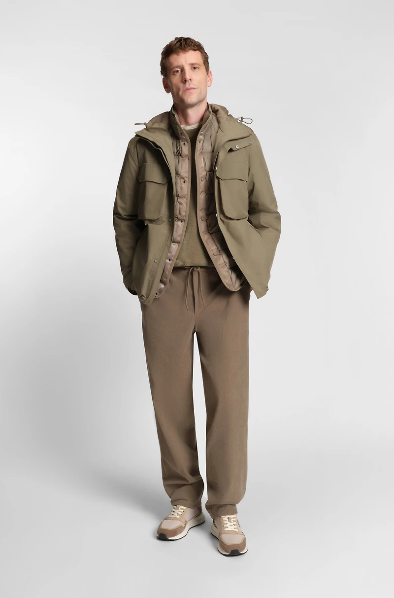 Corduroy-rib sweater a regular fit