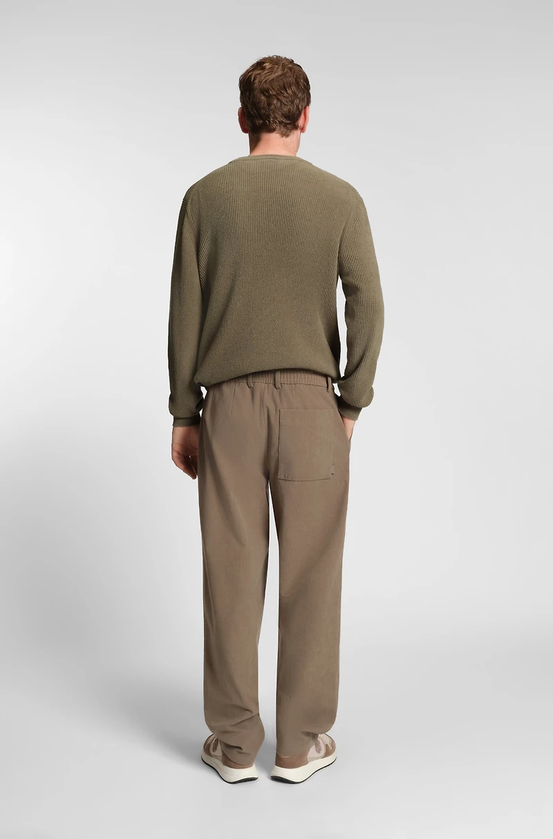 Corduroy-rib sweater a regular fit