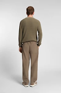 Corduroy-rib sweater a regular fit