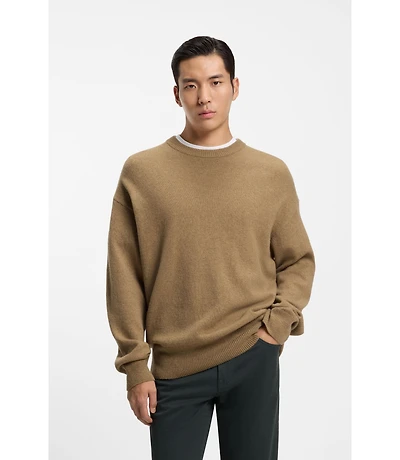 Virgin-wool sweater a relaxed fit