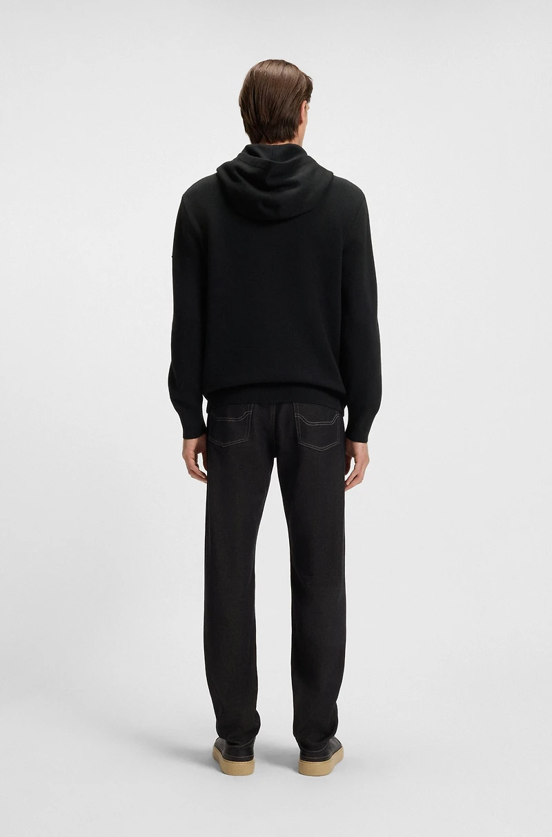 BOSS x ASTON MARTIN zip-up hoodie virgin wool