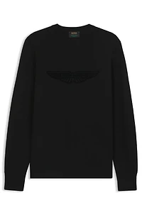 BOSS x ASTON MARTIN sweater with embroidered logo