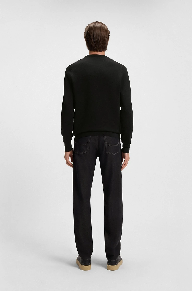 BOSS x ASTON MARTIN sweater with embroidered logo