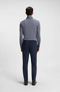 Printed slim-fit shirt Italian-made performance-stretch jersey