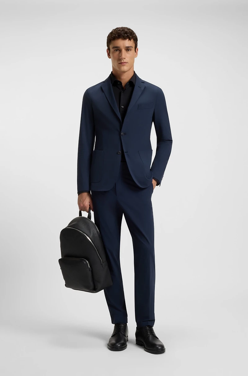 Slim-fit shirt brushed stretch flannel