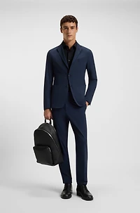 Slim-fit shirt brushed stretch flannel