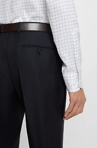 Checked regular-fit shirt Italian-made cotton