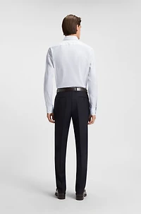 Checked regular-fit shirt Italian-made cotton