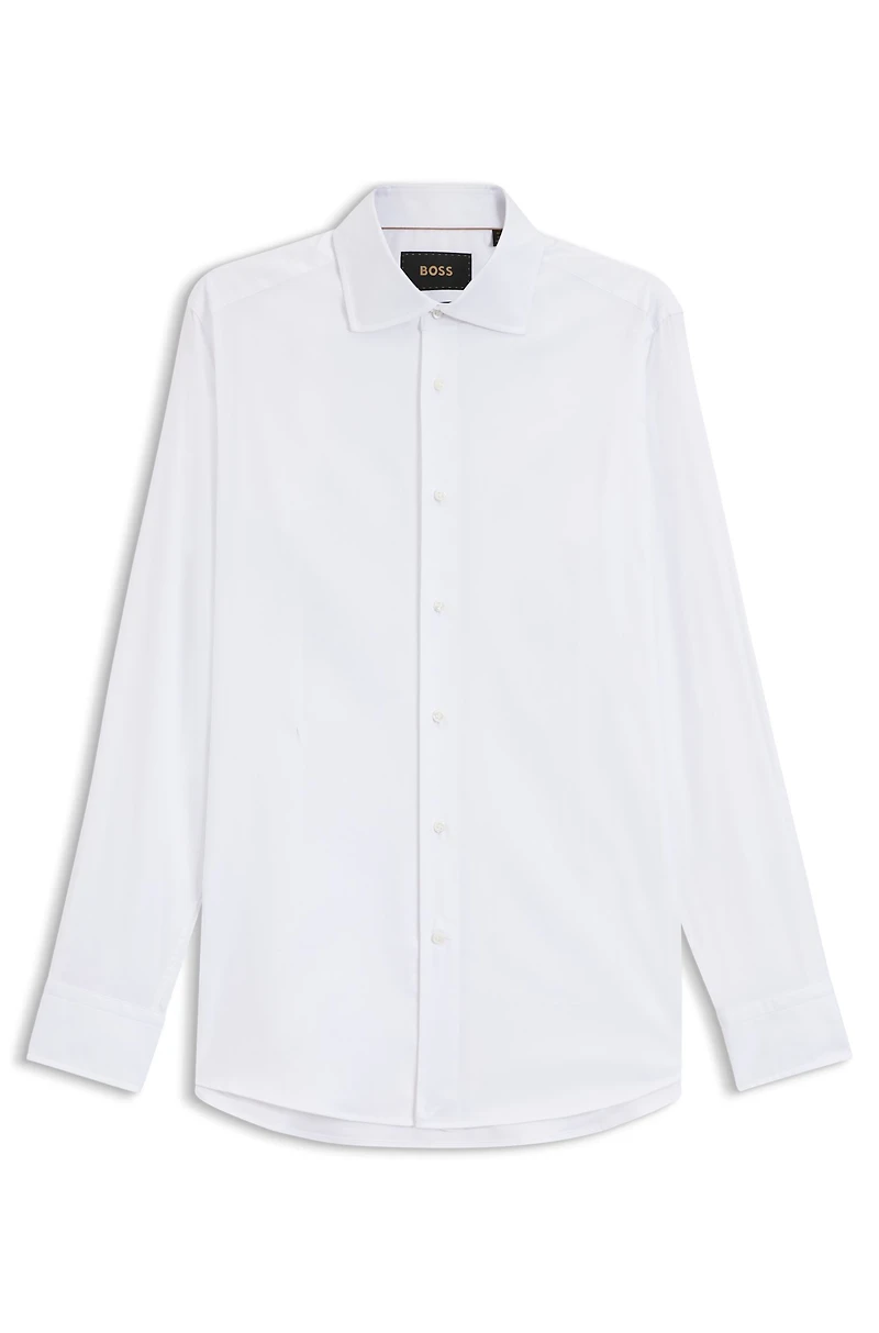 Slim-fit shirt an Italian-made cotton blend