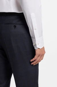 Slim-fit shirt an Italian-made cotton blend