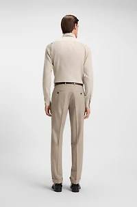 Checked slim-fit shirt cotton flannel