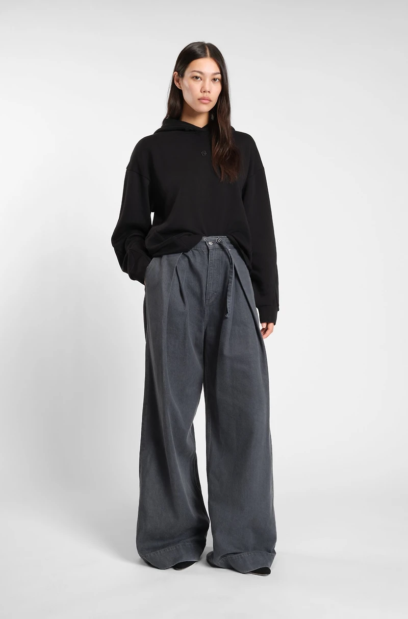 Cotton-blend hoodie with Double B monogram