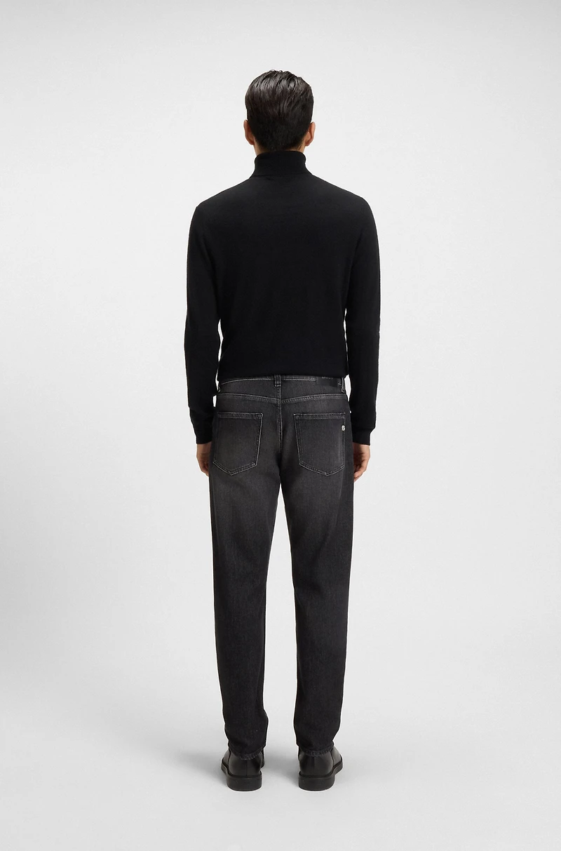 Maine black regular-fit jeans mechanical-stretch denim