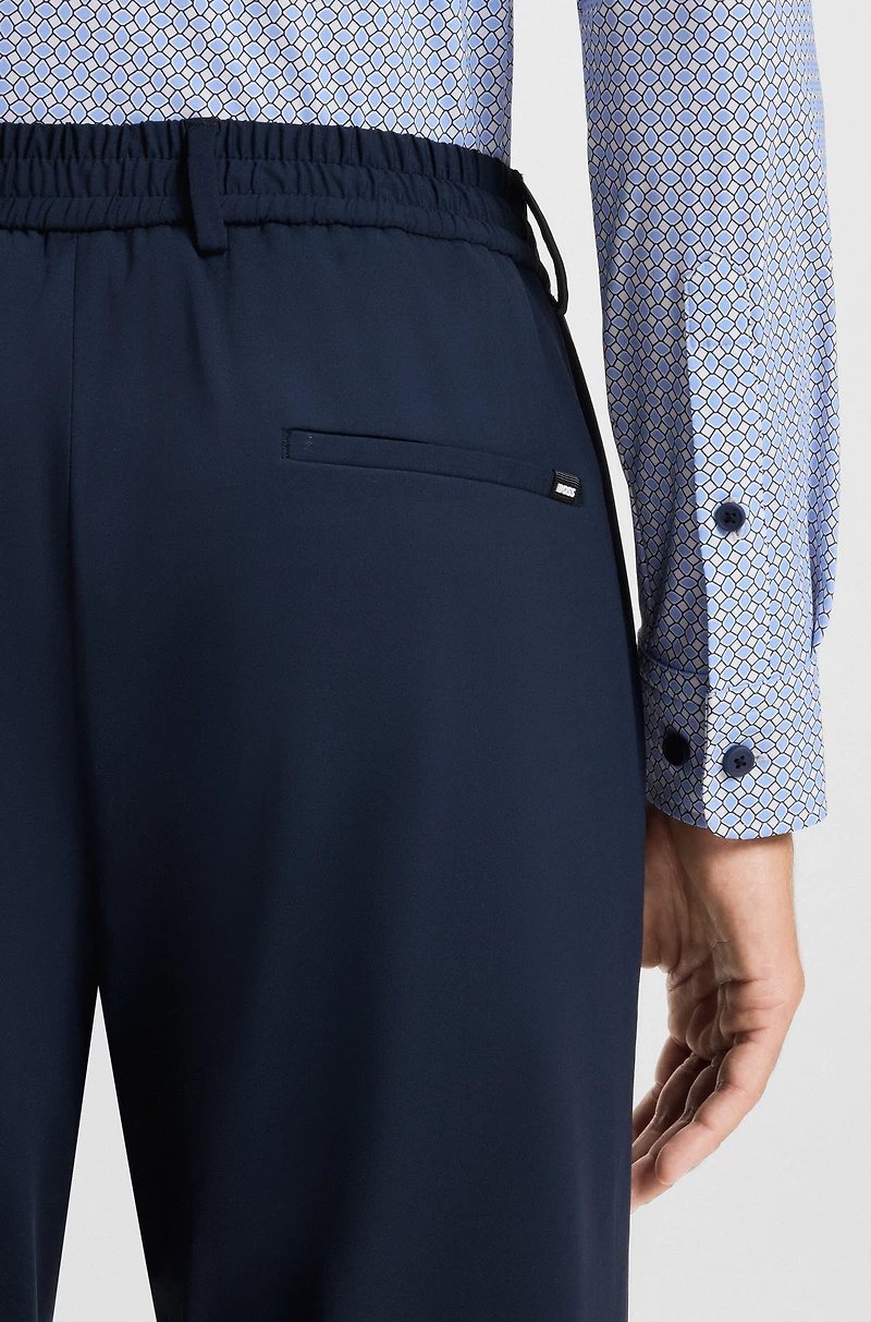 Printed slim-fit shirt performance-stretch jersey