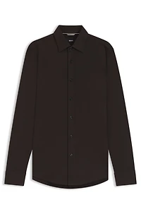 Slim-fit shirt mercerised cotton