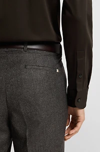 Slim-fit shirt mercerised cotton