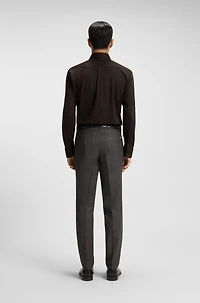 Slim-fit shirt mercerised cotton