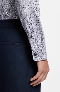 Printed slim-fit shirt a cotton blend