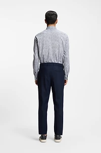 Printed slim-fit shirt a cotton blend