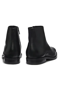 Side-zip boots leather