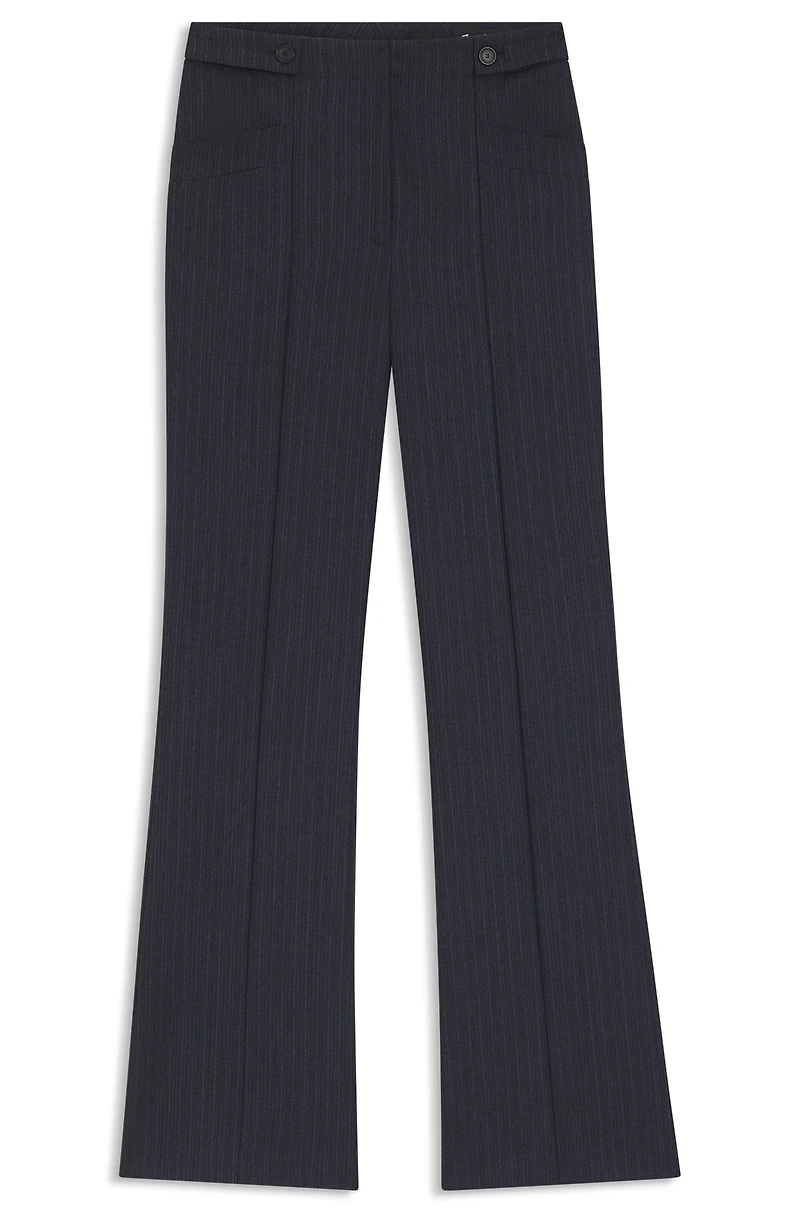 Regular-fit trousers virgin wool