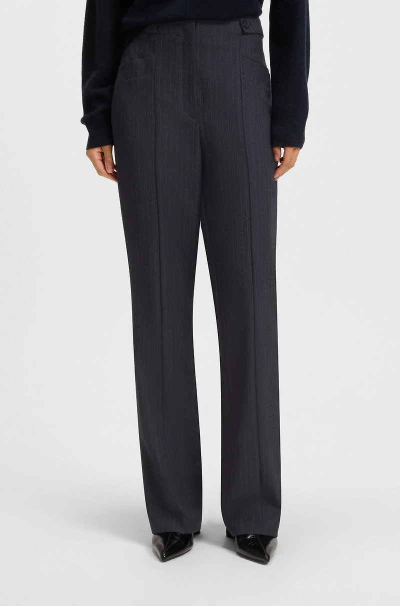 Regular-fit trousers virgin wool