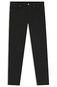 Porsche x BOSS black tapered-fit jeans stretch denim