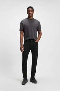 Porsche x BOSS black tapered-fit jeans stretch denim