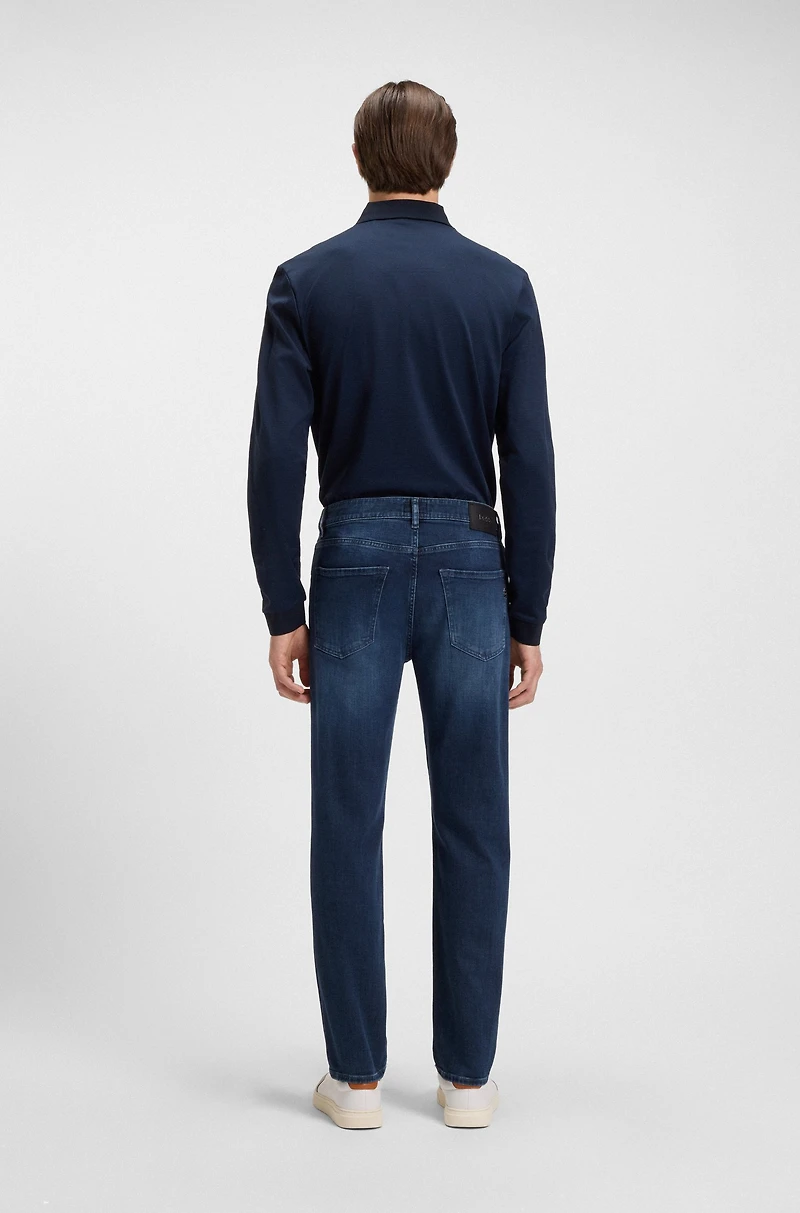 Maine blue regular-fit jeans soft-touch denim