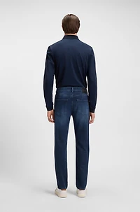 Maine blue regular-fit jeans soft-touch denim