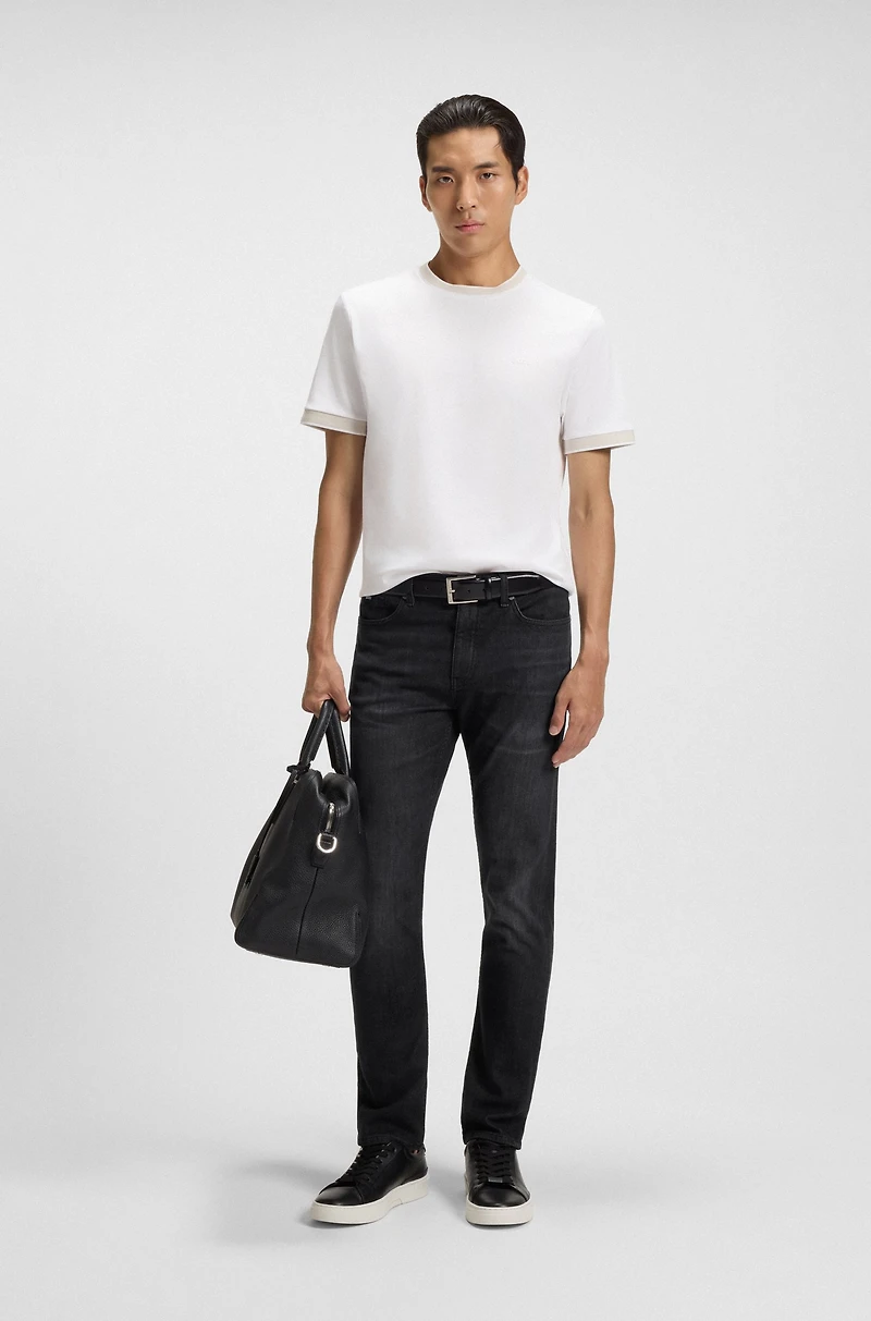 Delaware black slim-fit jeans Italian-made denim