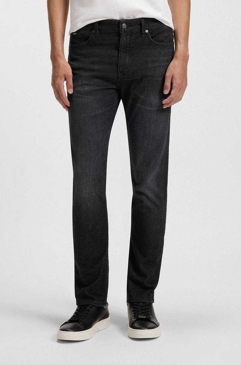Delaware black slim-fit jeans Italian-made denim