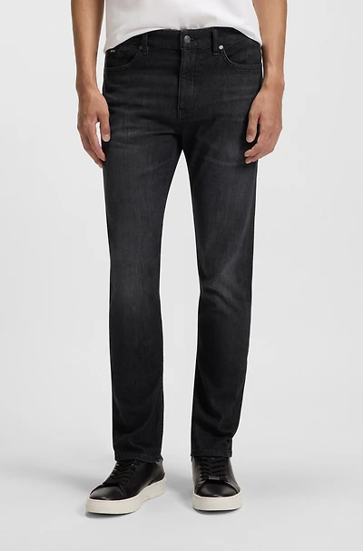 Delaware black slim-fit jeans Italian-made denim