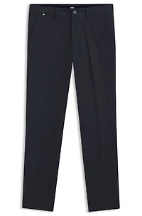 Slim-fit trousers cotton-blend twill