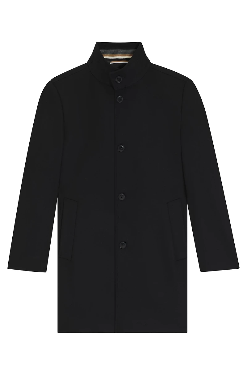 Wool-cashmere coat a slim fit