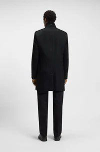 Wool-cashmere coat a slim fit