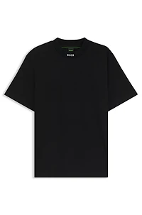 Relaxed-fit shirt stretch cotton with camp collar