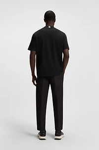 Relaxed-fit shirt stretch cotton with camp collar