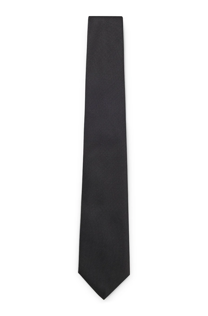 Silk-jacquard tie made in Italy