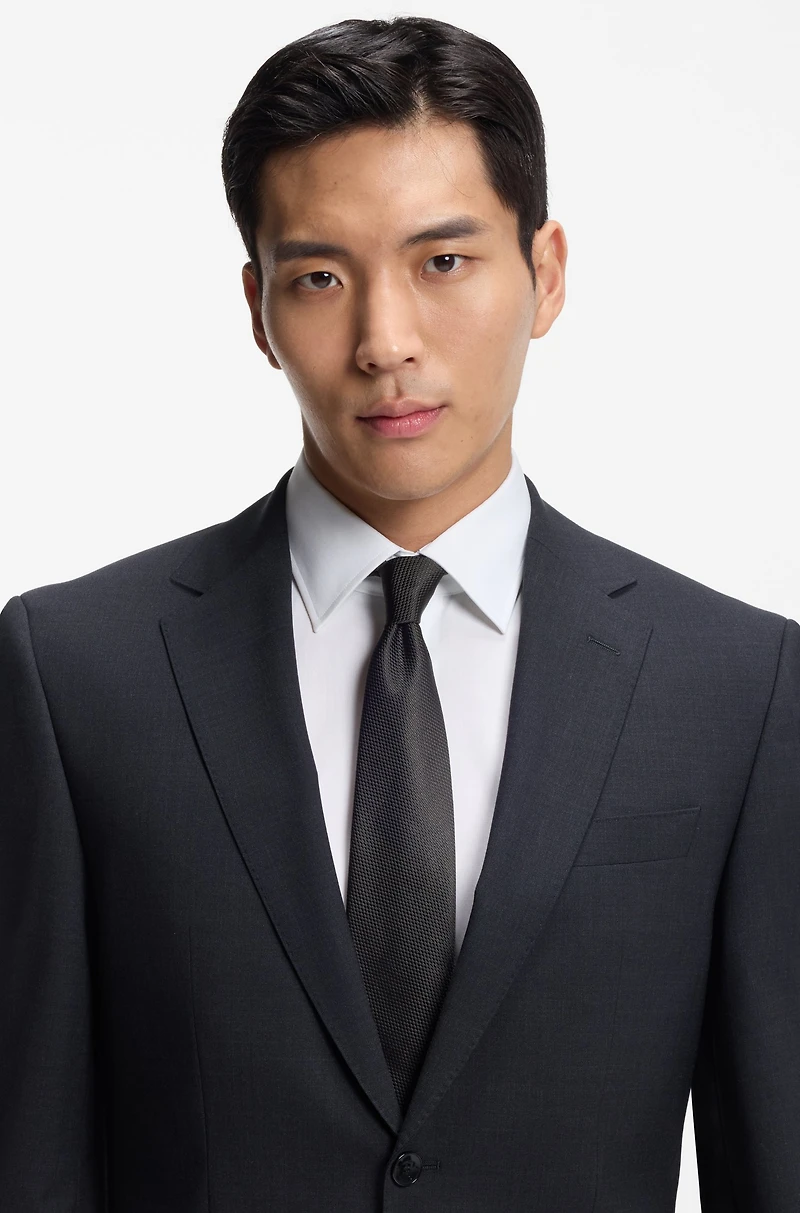 Silk-jacquard tie made in Italy