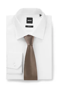 Silk-jacquard tie made in Italy