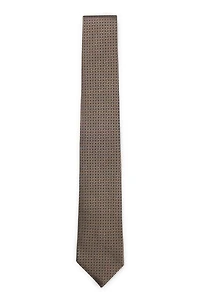 Silk-jacquard tie made in Italy